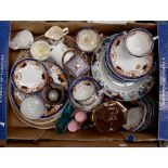 A collection of assorted ceramics, including Edwardian part tea set, Japanese vase, eggshell