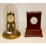 A 19th Century mantle clock with a pocket watch movement, possibly by George Carr, London, having an