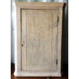 A 19th Century pine wall hanging corner cupboard, 94cm high