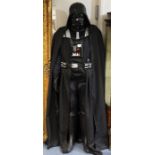 Star Wars: A Darth Vader Star Wars prop, replica helmet, cloak, plus accessories, dressed as full