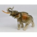 Royal Dux porcelain elephant CR; no chips or cracks