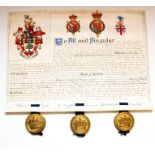 Grant of Arms for Ashby-de-la-Zouch Rural District Council, 1956, recorded in the College of Arms,