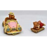 Pendelfin: A collection of Pendelfin figures including Sledger, Carol, Morris, Ahoy Boy, Romeo &