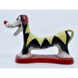 Lorna Bailey Prototype dog figure. Height approx 11.5cm , length approx 18cm. No signs of damage