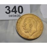 A George V sovereign dated 1927