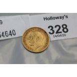 A George V half sovereign dated 1911