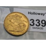 A George V sovereign dated 1925