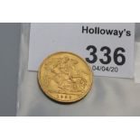 A George V half sovereign dated 1926
