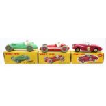 Dinky: A collection of three boxed Dinky Toys, to comprise: H.W.M. Racing Car, 23J; Maserati