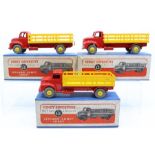 Dinky: A collection three Dinky Supertoys, Leyland Comet Lorry, 531, all red and yellow body, slight