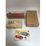 Dinky Box for Supertoys no.502 Foden Flat Truck, brown box with red/white label to lid plus end