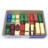 Dinky: A collection of assorted unboxed, Dinky Toys to include: two buses; Daimler Ambulance; Hudson