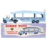 Dinky: A boxed Dinky Supertoys, Pullmore Car Transporter, 582, within original blue and white