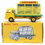 Dinky: A boxed, French Dinky Toys, Miroitier Simca 'Cargo', 33C, yellow cab, green loadbed, 'Saint-