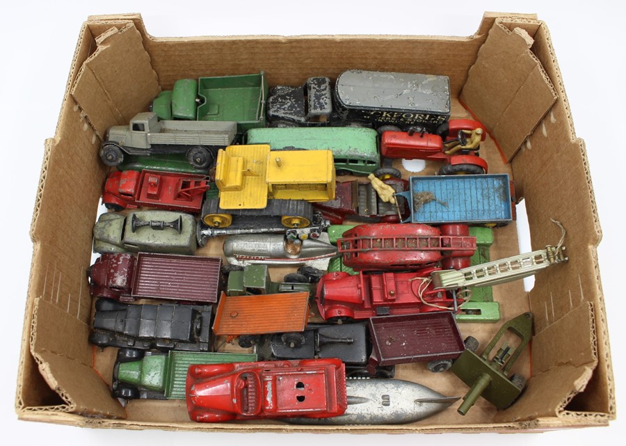 Diecast: A collection of assorted unboxed diecast to include: Dinky Bedford, Timpo Pickford Wagon