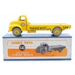 Dinky: A boxed, Dinky Toys, Leyland Cement Wagon, 533, Ferrocrete, yellow body, vehicle appears