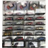 Die cast vehicles, mostly Rallye cars, by Minichamps, Vitesse and others.
