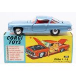 Corgi: A boxed, Corgi Toys, Ghia L6.4 with Chrysler Engine, 241, metallic blue body with red