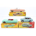 Dinky: A collection of three boxed Dinky Toys, to comprise: Cadillac Eldorado Tourer, 131, salmon