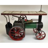 Mamod: An unboxed Mamod Live Steam Traction Engine, T.E.1a. complete with fuel burner, funnel and