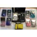 Nintendo: A collection of assorted Nintendo Gameboy Console all in working condition, with Advance