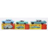 Dinky: A collection of three boxed Dinky Toys to comprise: Morris 1100, 140, box appears good;