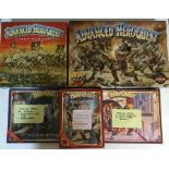 Games Workshop: two of Advanced Hero Quest, Advanced Hero Quest Terror in the dark expansion set,