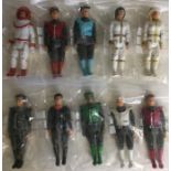 Captain Scarlet three full sets of loose figures including rare Lt Green, Captain Black Spy, Harmony