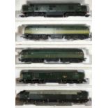 Lima OO gauge Diesel Locomotives, good condition, painted, boxes  damaged. (5)