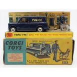Corgi: A boxed Corgi Toys, B.M.C. Police Mini Van with Dog and Handler, 448, in good condition,