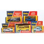 Dinky: A collection of assorted boxed, Dinky Toys, to include: Triumph TR7 Rally, 207; Police Mini