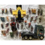 M.A.S.K: A collection of assorted M.A.S.K. vehicles and figures to include: Bulldog with Missile &