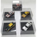 Ford Escort collection, 1:43 scale models by Trofeu, including T.Makinen & H.Liddon 1972 Monte
