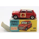 Corgi: A boxed Corgi Toys, R.A.C. International Rally B.M.C. Mini-Cooper 'S', 333, red vehicle,