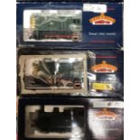Bachmann 08 Diesel shunter X two, 3F Jinty, Ivatt class BR lined black, all boxed in good condition,