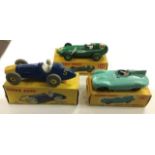 Dinky: A collection of three boxed Dinky Toys, to comprise: 23H, Ferrari Racing Car, blue body, in