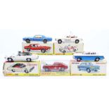 Dinky: A collection of five boxed, Dinky Toys, to comprise: Ford Mercury Cougar, 174; Ford Zodiac