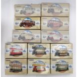 Corgi: A collection of Corgi Classic Commercials, including buses and trams, some still tissue