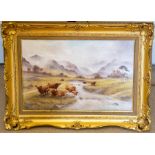 A large Bronte Porcelain plaque by Milwyn Holloway,