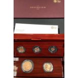 The Sovereign 2019 five-coin gold proof set in Original Case of issue with Certificate. Condition.