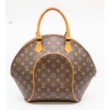 Louis Vuitton- A Louis Vuitton 'Ellipse' Monogram handbag, monogrammed exterior trimmed with tan