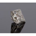 A single loose princess cut diamond, total weight approx. 0.69, assessed clarity SI, assessed colour