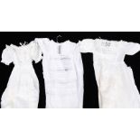 A large quantity of babies Christening robes and children's night dress in cotton with broderie