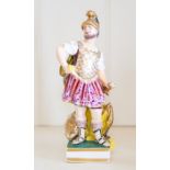 A Derby porcelain figure of Mars,