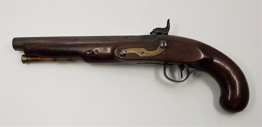 An 18th cent  percussion pistol - Image 2 of 2