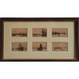 Wilfred Ball (1853-1917), A set of twelve etchings of the Thames, the six of the lower reaches