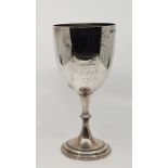 Military interest/Anglo-Boer war: A Victorian silver trophy goblet, by Elkington & Co Ltd, assayed