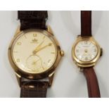 A 9ct. gold Marvin gentleman's wrist watch, c.1958, cal.520, manual movement, having signed circular