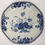 A Chinese porcelain octagonal plate, probably Yongzheng period Condition: Good condition, age wear