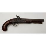 An 18th cent  percussion pistol
